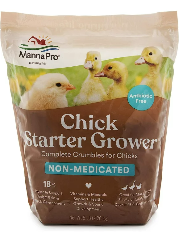 Manna Pro Chick Starter Grower Non-Medicated Crumbles 5lbs.