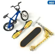 SHIYAO Mini Fingerboard Finger Skateboard And Bmx Bike Toy For Children Kids Skate Boards Scooter Fun Novelty Bicycle Gift