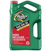 Quaker State High Mileage 5W-30 Synthetic Blend Motor Oil, 5 Quart