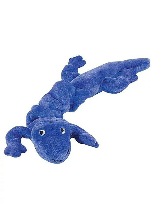 Gecko Lizard Bungee Dog Toys Durable Plush Stretch Colorful Squeaky Toy For Dogs(Blue)