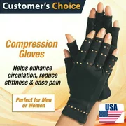 Copper Hands Arthritis Gloves Therapeutic Compression Brace Magnetic Joints