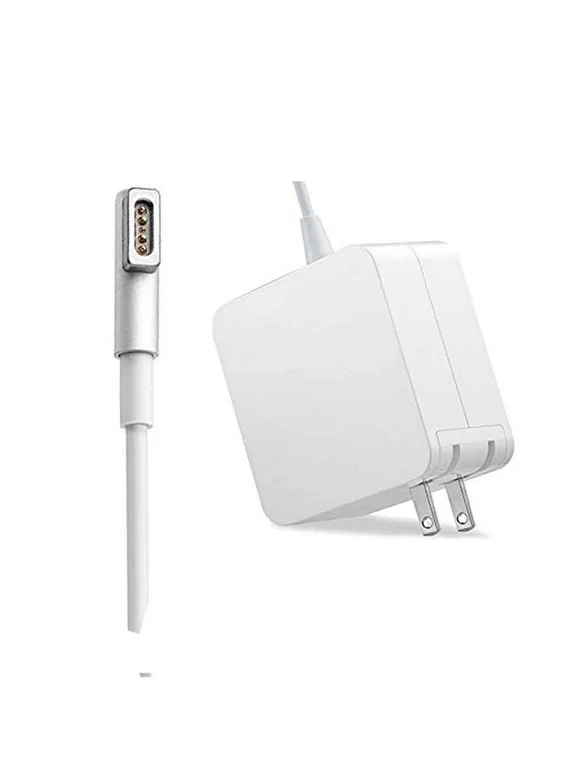 L-Tip Mac Book Pro Charger, 45W Laptop Power Adapter-Compatible with MacBook Air Before Mid-2012 (White) (45W-100A)