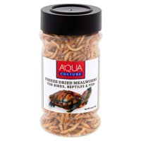 Aqua Culture Freeze-Dried Mealworms for Birds, Reptiles & Fish, 1.6 oz