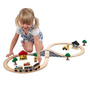 KidKraft Figure 8 Wooden Train Set with 38 Accessories Included