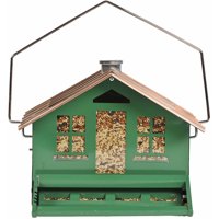 Perky-Pet Green Squirrel-Be-Gone II Wild Bird Feeder Home - 8 lb Capacity