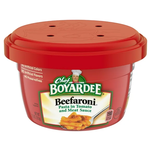 Chef Boyardee Beefaroni Pasta, 7.5 oz Bowl