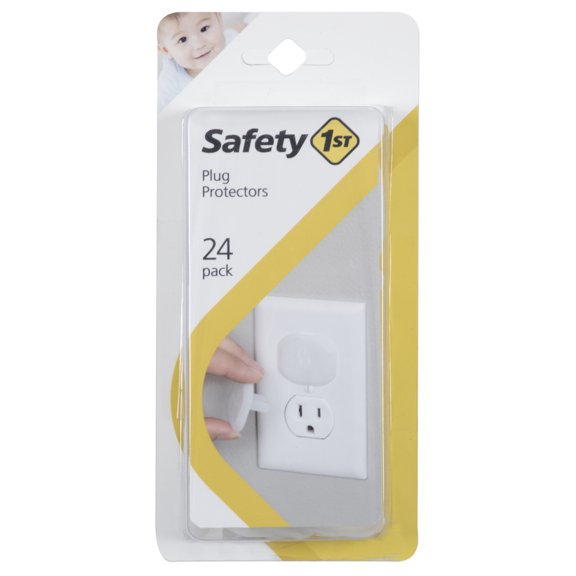 Safety 1ˢᵗ Plug Protectors (24pk), White