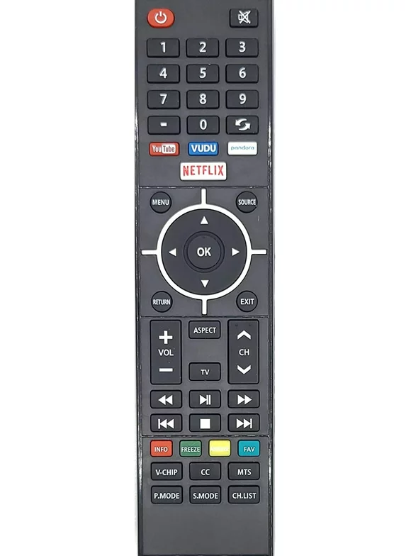 Replacement Remote for Sanyo LED, LCD, and Smart TVs