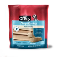 Ol' Roy Munchy Bone Dog Treats, Greek Yogurt, 20 oz, 7 Count