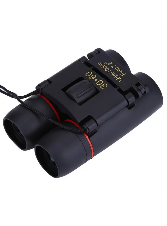 Walfront Compact 30x60 Kids Binoculars for Bird Watching, Dual Focusing (Slate Black)