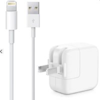 iPad 12W USB Power Adapter + Lightning to USB Cable for iPad iPhone