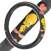 Twety Bird Steering Wheel Cover for Car, Comfort Grip Character Accessories, Standard Size 14.5"-15.5"