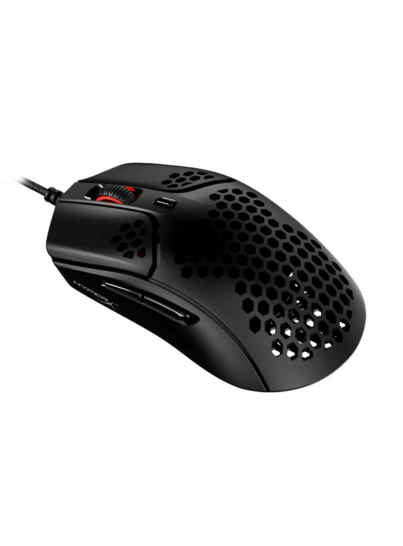 HyperX Pulsefire Haste  Gaming Mouse, Ultra-Lightweight, 59g, Honeycomb Shell, Hex Design, RGB, HyperFlex USB Cable, Up to 16000 DPI, 6 Programmable Buttons