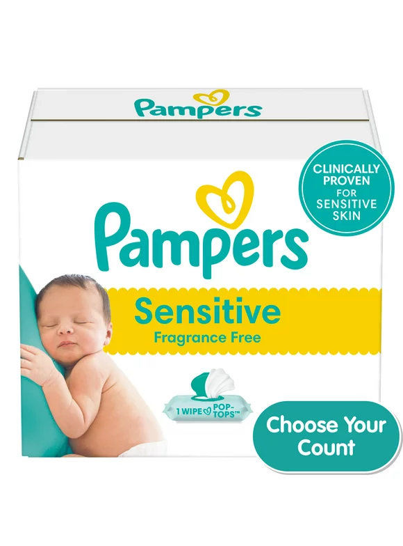 Pampers Sensitive Baby Wipes (Choose Your Count)