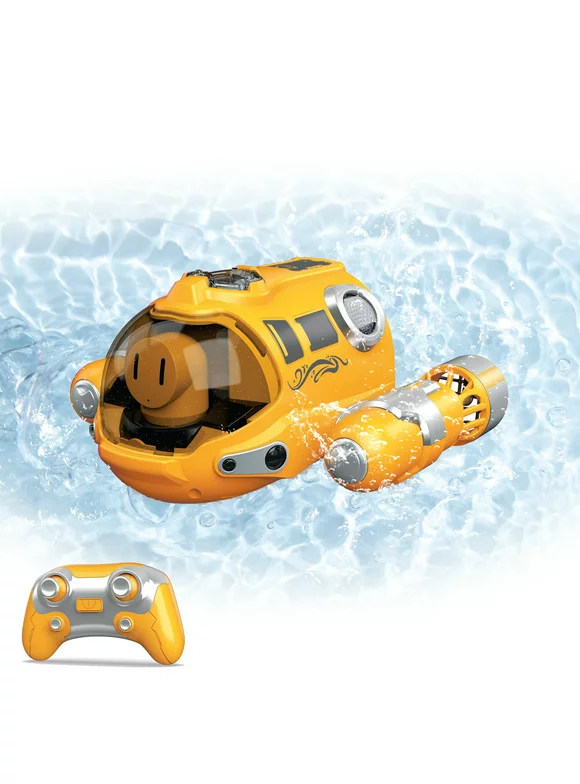 Eccomum Remote Control Boat, 2.4Ghz RC Boat Water Toy, Light Up Spray Gasboat for Kids Boys Girls, RC Toy Boat for Swimming Pool
