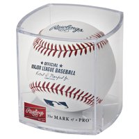 Rawlings Official 2021 MLB Baseball and Display Cube (1 Ball and Case)