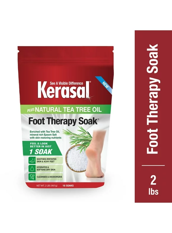 Kerasal Foot Therapy Soak, Foot Soak for Achy, Tired and Dry Feet, 2 lbs