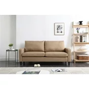 74" Track Arm Sofa with Linen Textured Fabric