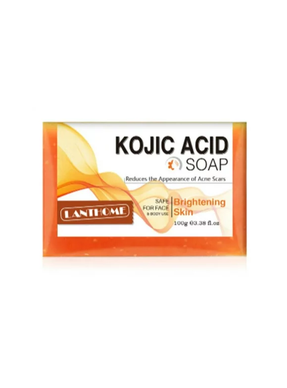 100G Kojic Acid with Vitamin E Natural Ingredients Soap Reduces The Appearance of Acne Scars & Wrinkles for Dark Spots