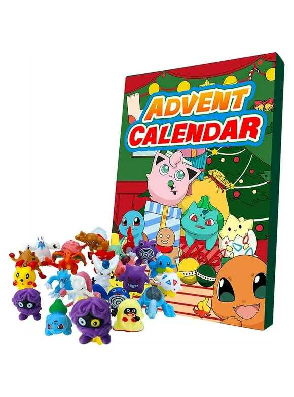 2023 Holiday Advent Calendar for Kids, 24 Gift Pieces - Includes 24 Toy Character Figures Accessories - Ages 4+-Valentine's Day Easter Christmas school presents Figures Gift for Kids