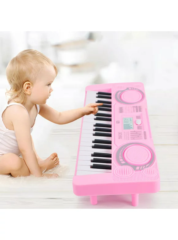 37 Key Digital Music Piano Keyboard for Kids,Portable Electronic Musical Instrument,Multi-function Keyboard with Microphone Gifts for Boys and Girls