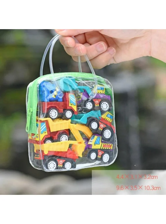 6 Pcs/set Classic Boys Girls Truck Vehicle Kids Children Toy Mini Small Pull Back Car Toys for Toddler Gifts