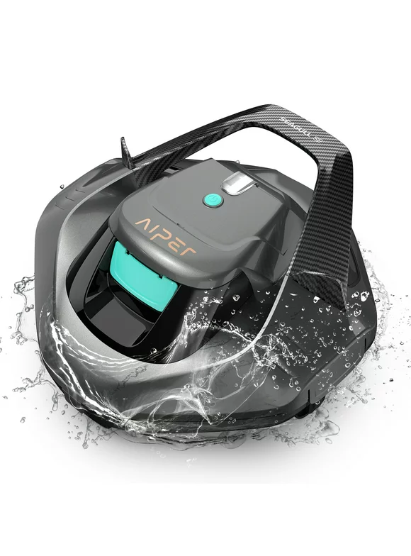 AIPER Cordless Robotic Automatic Pool Cleaner Vacuum with Chemical Dispensers for Inground & Above Ground  Swimming Pools with a Flat Floor