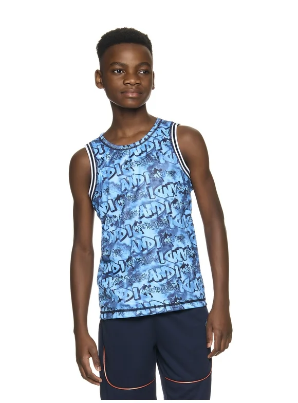 AND1 Boys Active Reversible Tank Top, Sizes 4-18