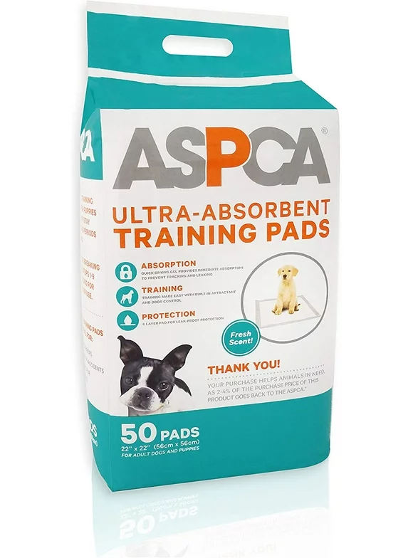 ASPCA XL Puppy Training Pads, 30" x 28", 50 ct