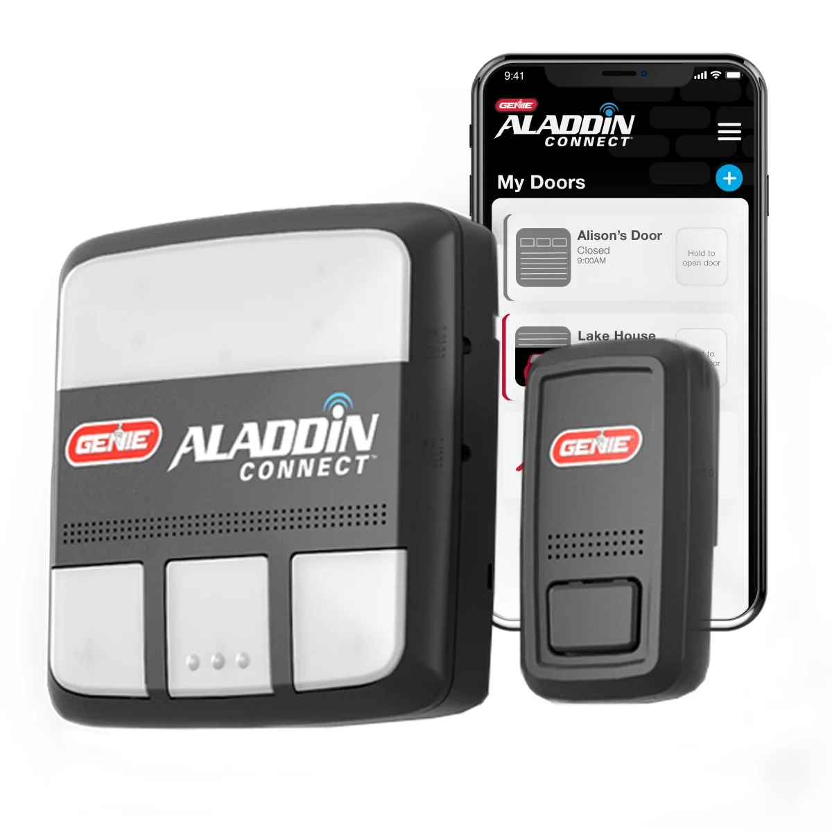 Aladdin Connect® Smartphone Enabled Garage Door Controller (Retrofit-Kit) - Universal works with most major brand garage door openers