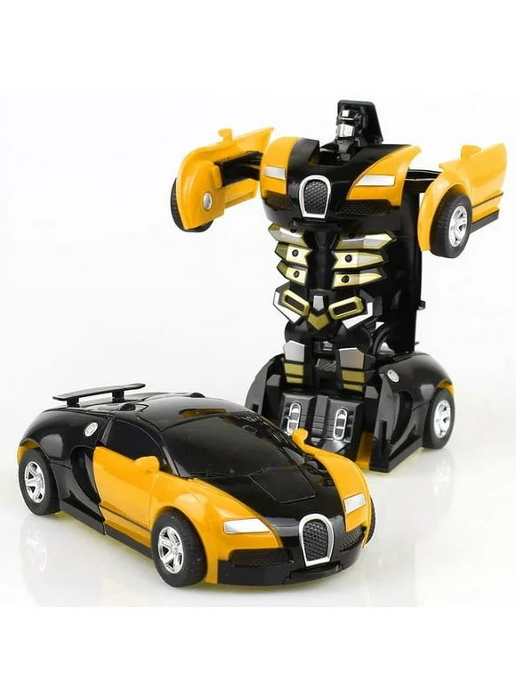 Amerteer Robot Rescue Bots,Deformation Car Robot Pull Back Car Toy for Kids Vehicles 2 in 1 Transforming Robot Car Best Gift for Child