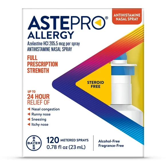 Astepro Allergy Medicine, Steroid Free Antihistamine Nasal Spray, 120 Metered Sprays
