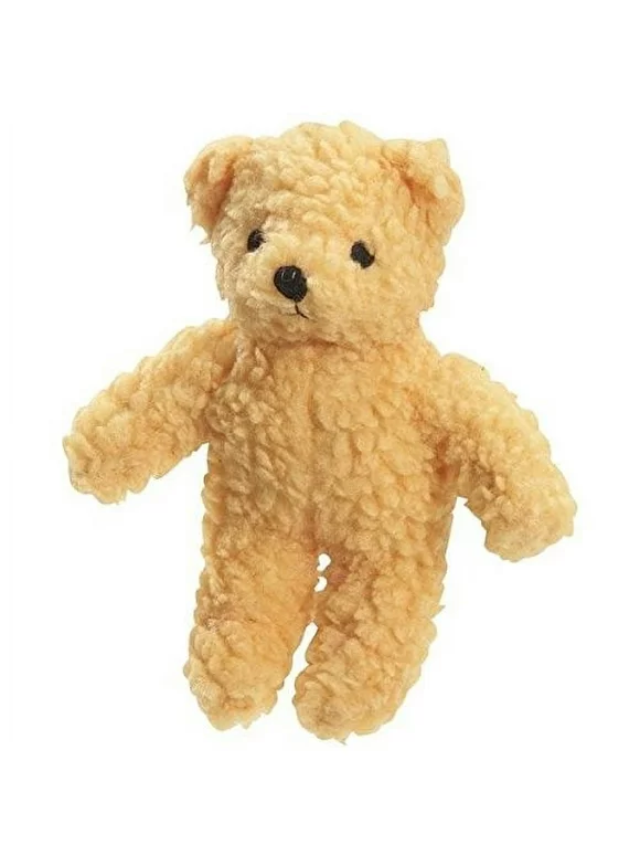 BERBER BEARS Soft Plush Dog Toys Durable Fleece Squeaker Toys for Dogs Cute Bear(Yellow)