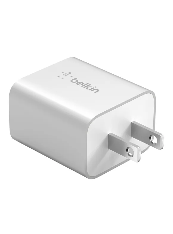 Belkin 20W USB C Wall Fast Charger - for iPhone , Samsung Galaxy, iPad, AirPods & More - Silver