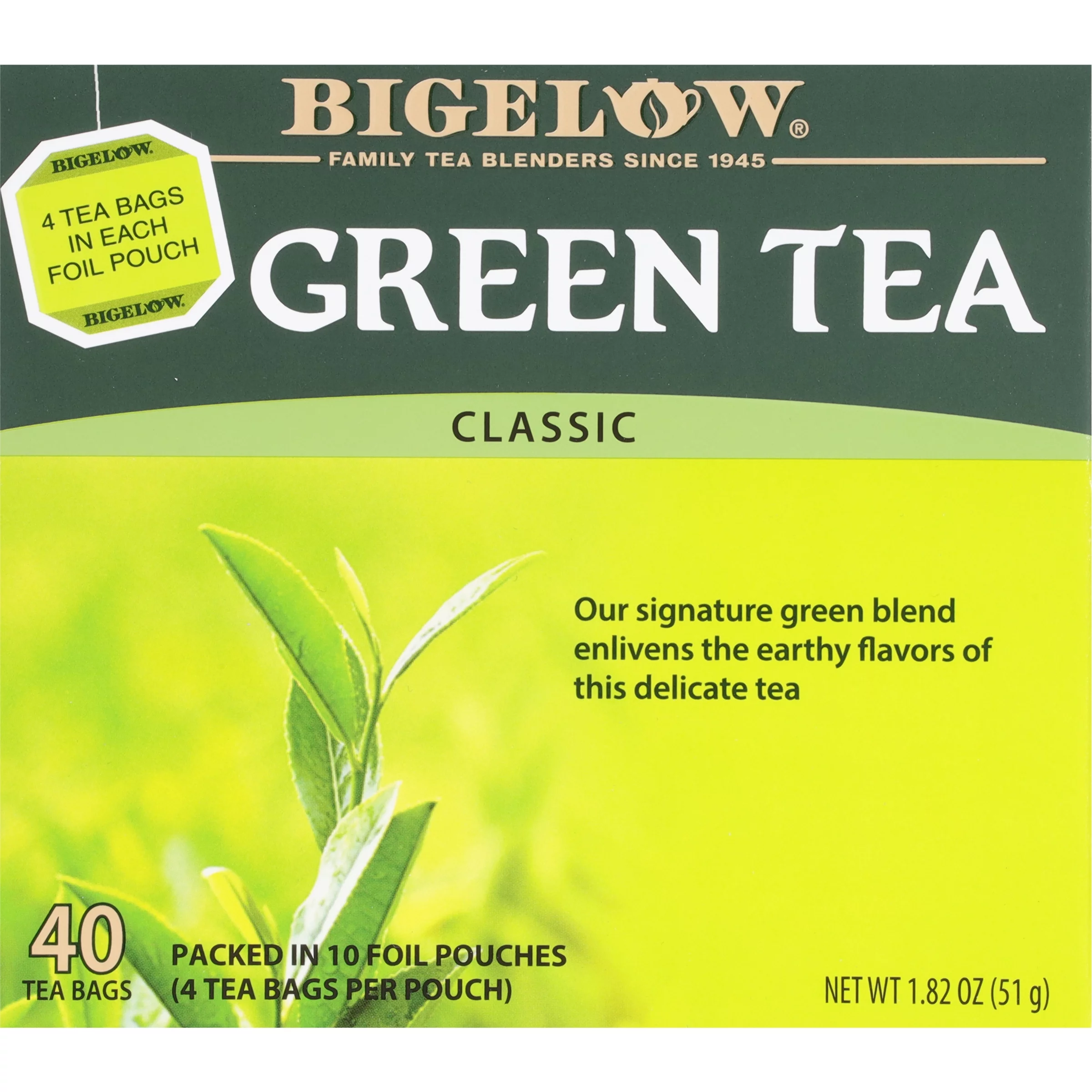 Bigelow Green Tea Bags, 40 Count