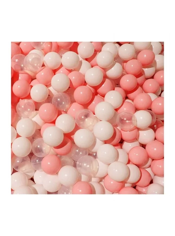Bluelans Ocean Balls,100Pcs Ball Pit Balls Thickened Eco-friendly Smooth Reusable Bite-resistant Hand-on Ability PE Material Macaron Color Pit Balls Kindergarten Toy