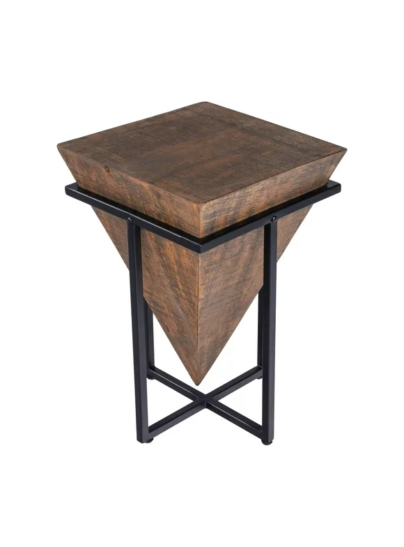 Butler Specialty Gulnaria Wood and Metal Accent Table in Brown