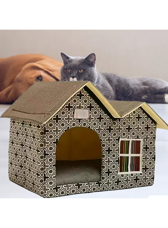 CEY House House P^Et Cat Waterproof Proof Shelter Cat Pet Cat House House Den Winter Outdoor for Outdoors Cat Cat Indoor Thickened Housekeeping & Organizers