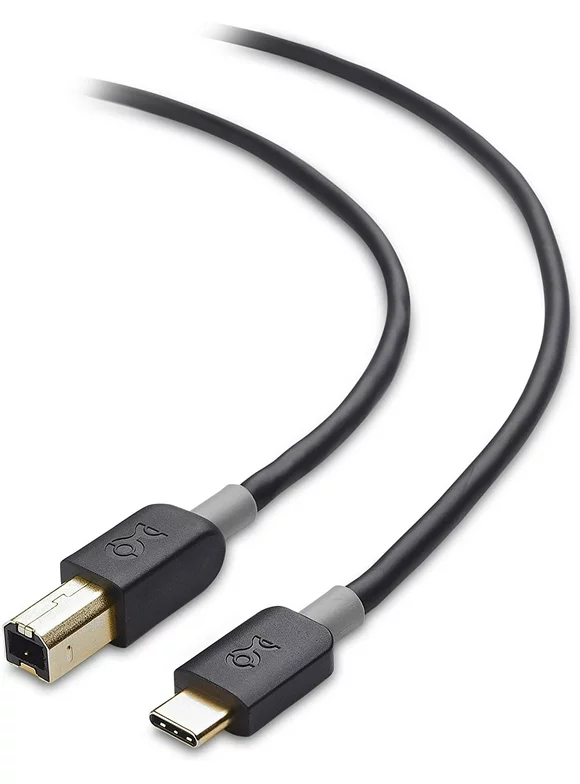 Cable Matters USB 2.0 Type C (USB-C) to Type B (USB-B) Printer Scanner Cable in Black 3.3 Feet