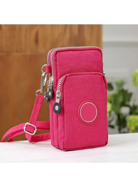 Cell Phone Pouch, Mix color Waterproof Cellphone Purse Crossbody Shoulder Bag Armband with Detachable Strap for iPhone XS Max XR 8 Plus Galaxy S10 S10+ S9 S9+ Note 8 9 & More