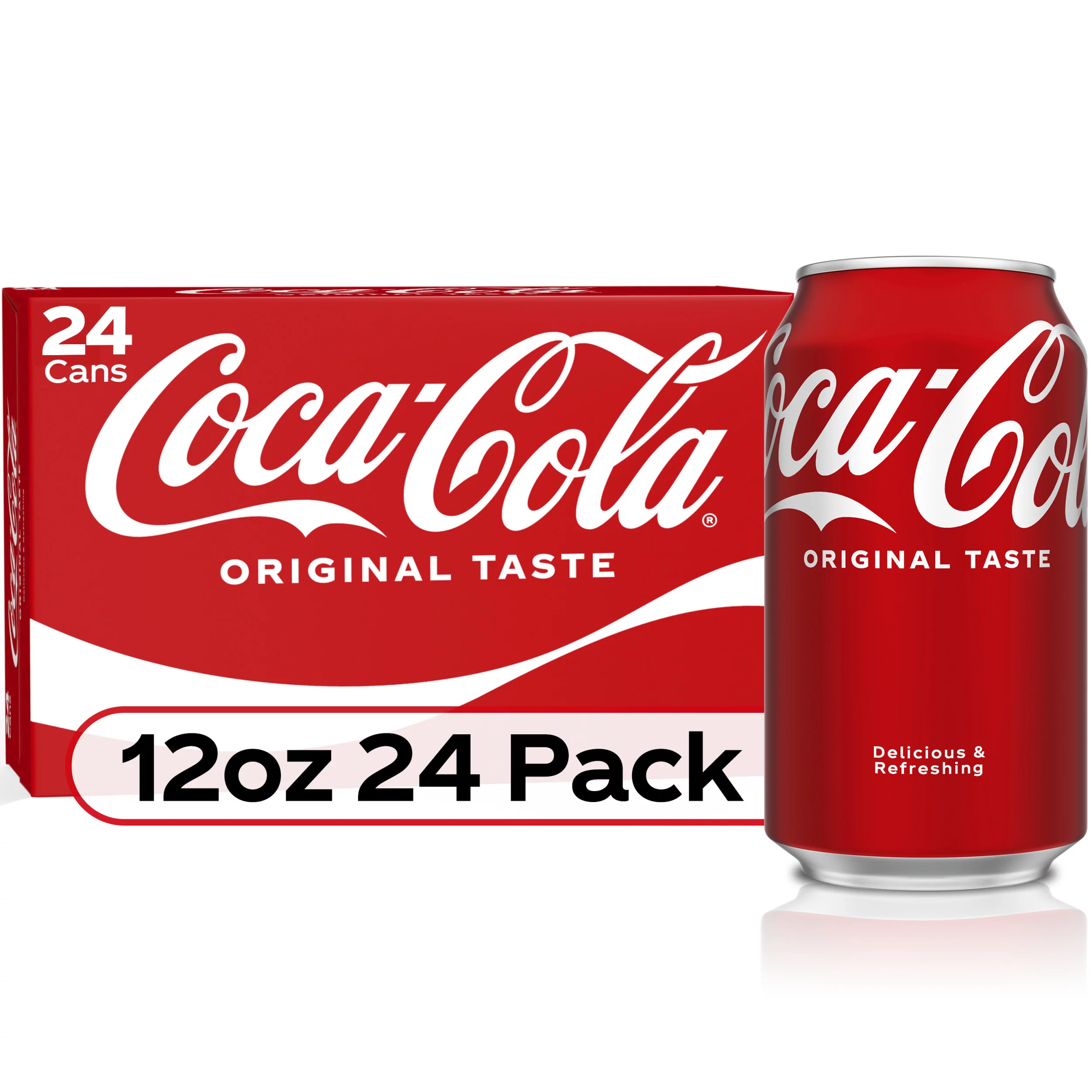 Coca-Cola Classic Soda Pop, 12 fl oz Cans, 24 Pack