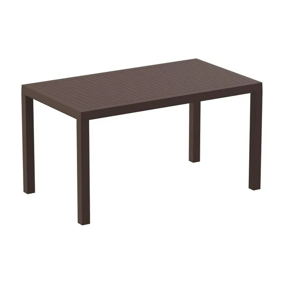 Compamia Ares 55" Resin Patio Dining Table in Brown
