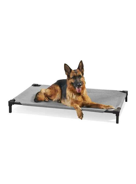 Coolaroo Cooling Elevated Pet Bed Pro, Large, Fits in 48in Crates, Steel