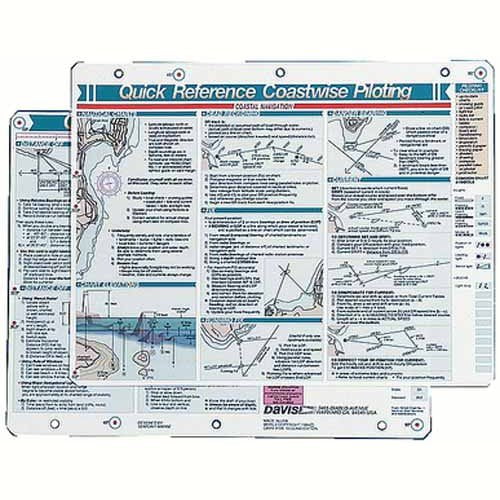 Davis Instruments Coastwise Piloting Quick Reference Card - Classic Techniques for Costal Navigation