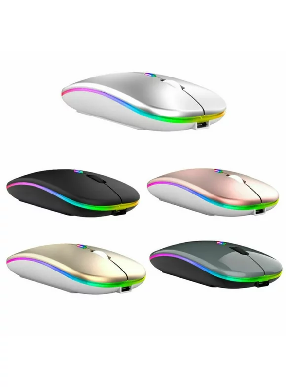Dazone 2.4GHz Wireless Mouse USB Rechargeable RGB Cordless Silent Mice For PC Laptop