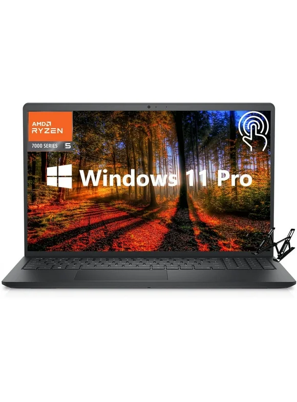 Dell Inspiron 15 3535 Laptop Computer, 15.6" FHD Touchscreen, 32GB RAM, 1TB SSD, AMD Ryzen 5 7530U, Student and Business Laptop, Windows 11 Pro, Wi-Fi, Webcam, Bluetooth, AMD Radeon Graphics