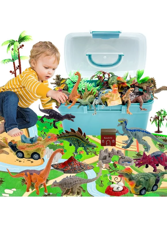 Dinosaur Toys, Toys for Kids Girls Boys 3-6 Years, Educational Realistic Dinosaur Play Set, Gift for Toddlers Boys & Girls 3 4 5 6 7 8 9