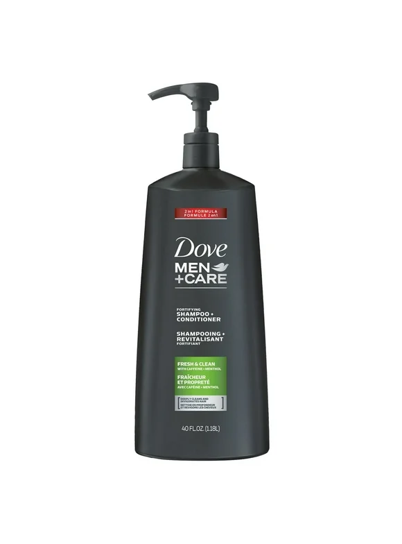 Dove Men+Care 2in1 Fortifying Shampoo & Conditioner, 40 Fl Oz