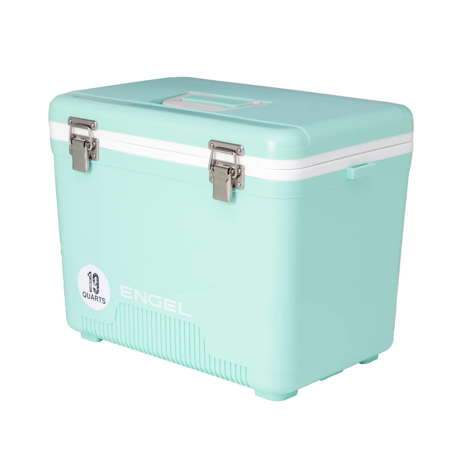 Engel 19 Quart 32 Can Leak Proof Odor Resistant Insulated Cooler Drybox, Seafoam