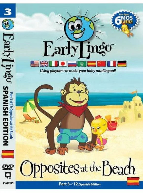 Pre-Owned - Early Lingo 45678119 Opposites at The Beach DVD Part 3 Spanish